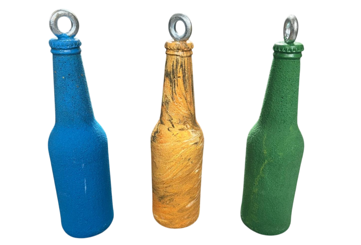 Bottiglia di birra, presa da allenamento per OCR, Spartan Race e arrampicata